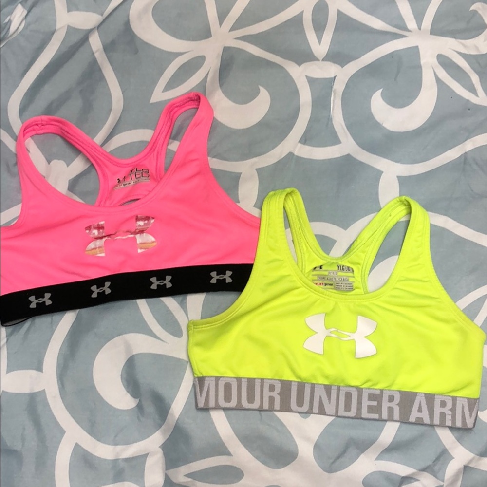 Youth Large Under Armour sport bras